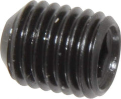 Made in USA - 5/16-24 UNF, 3/8" Length Under Head, Cup Point Set Screw - Grade 8 Alloy Steel, 5/32" Key - USA Tool & Supply