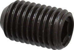 Made in USA - 5/16-24 UNF, 1/2" Length Under Head, Cup Point Set Screw - Grade 8 Alloy Steel, 5/32" Key - USA Tool & Supply