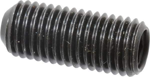 Made in USA - 5/16-24 UNF, 3/4" Length Under Head, Cup Point Set Screw - Grade 8 Alloy Steel, 5/32" Key - USA Tool & Supply
