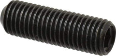 Made in USA - 5/16-24 UNF, 1" Length Under Head, Cup Point Set Screw - Grade 8 Alloy Steel, 5/32" Key - USA Tool & Supply