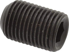 Made in USA - 1/2-20 UNF, 3/4" Length Under Head, Cup Point Set Screw - Grade 8 Alloy Steel, 1/4" Key - USA Tool & Supply