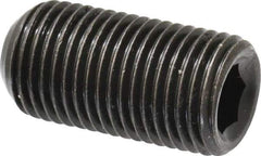 Made in USA - 1/2-20 UNF, 1" Length Under Head, Cup Point Set Screw - Grade 8 Alloy Steel, 1/4" Key - USA Tool & Supply