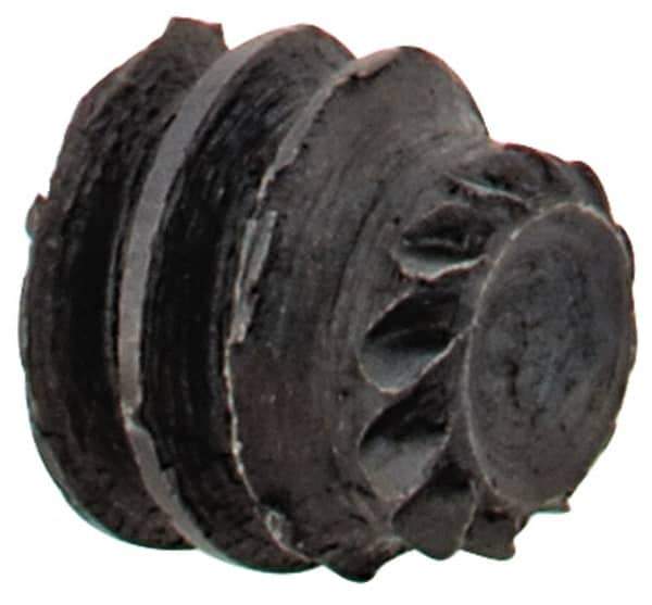 Made in USA - #6-32 UNC, 1/8" Length Under Head, Knurled Cup Point Set Screw - Grade 8 Alloy Steel, 1/16" Key - USA Tool & Supply