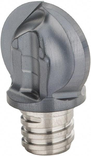 Iscar - MM HBR Grade IC908 Carbide Ball Nose Milling Tip Insert - TiAlN Finish, 2 Flutes, 5/8" Cutting Diam, 0.606" Extension - USA Tool & Supply