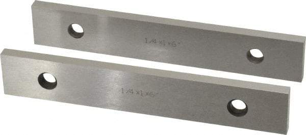 SPI - 6" Long x 1" High x 1/4" Thick, Steel Parallel - 0.0003" & 0.002" Parallelism, Sold as Matched Pair - USA Tool & Supply