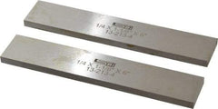 SPI - 6" Long x 1-1/8" High x 1/4" Thick, Steel Parallel - 0.0003" & 0.002" Parallelism, Sold as Matched Pair - USA Tool & Supply