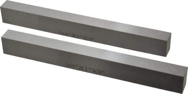 SPI - 9" Long x 1" High x 3/4" Thick, Steel Parallel - 0.0003" & 0.002" Parallelism, Sold as Matched Pair - USA Tool & Supply