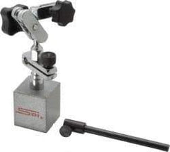 SPI - 50 Lb Magnetic Force, Fine Adjustment Indicator Positioner & Holder with Base - Post (Ball & Socket), Rectangular Base, 1-1/4" Base Height, 1-1/4" Base Length, 1-1/4" Base Width - USA Tool & Supply