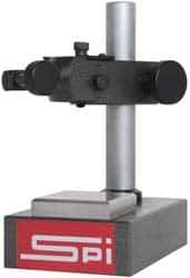 SPI - Cast Iron (Base), Rectangular Base, Comparator Gage Stand - 8" High, 6" Base Length x 3-7/8" Base Width x 2" Base Height, Includes Holder - USA Tool & Supply