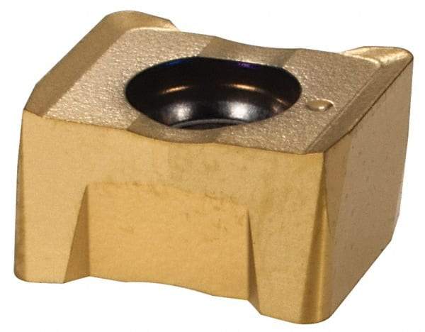 Seco - LNKT060508 M06 Grade F40M Carbide Milling Insert - TiAlN/TiN Finish, 0.197" Thick, 0.031" Corner Radius - USA Tool & Supply