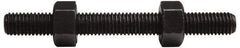 Value Collection - 1-8, 4" Long, Uncoated, Steel, Fully Threaded Stud with Nut - Grade B7, 1" Screw, 7B Class of Fit - USA Tool & Supply