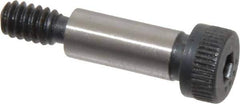 Made in USA - 1/4" Shoulder Diam x 5/8" Shoulder Length, #10-24 UNC, Hex Socket Shoulder Screw - 8 Alloy Steel, 0.357 to 3/8" Head Diam - USA Tool & Supply