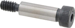 Made in USA - 1/4" Shoulder Diam x 3/4" Shoulder Length, #10-24 UNC, Hex Socket Shoulder Screw - 8 Alloy Steel, 0.357 to 3/8" Head Diam - USA Tool & Supply
