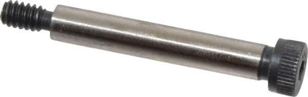 Made in USA - 1/4" Shoulder Diam x 1-1/2" Shoulder Length, #10-24 UNC, Hex Socket Shoulder Screw - 8 Alloy Steel, 0.357 to 3/8" Head Diam - USA Tool & Supply
