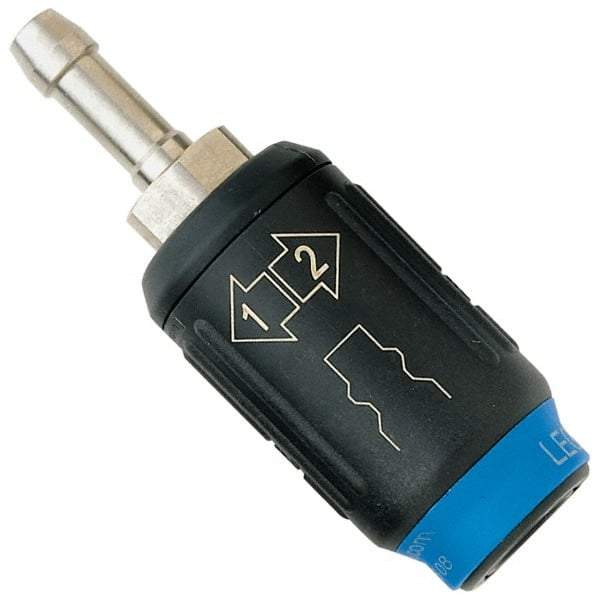 Legris - Hose Barb Industrial Pneumatic Hose Safety Coupler - Plastic/Brass, 3/8" Body Diam, 1/4" Hose ID - USA Tool & Supply