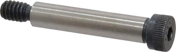 Made in USA - 5/16" Shoulder Diam x 1-1/2" Shoulder Length, 1/4-20 UNC, Hex Socket Shoulder Screw - 8 Alloy Steel, 0.419 to 0.438" Head Diam - USA Tool & Supply