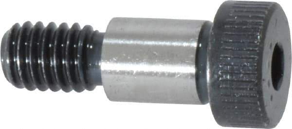 Made in USA - 3/8" Shoulder Diam x 1/2" Shoulder Length, 5/16-18 UNC, Hex Socket Shoulder Screw - 8 Alloy Steel, 0.543 to 0.562" Head Diam - USA Tool & Supply