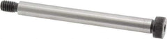 Made in USA - 3/8" Shoulder Diam x 3-1/2" Shoulder Length, 5/16-18 UNC, Hex Socket Shoulder Screw - 8 Alloy Steel, 0.543 to 0.562" Head Diam - USA Tool & Supply