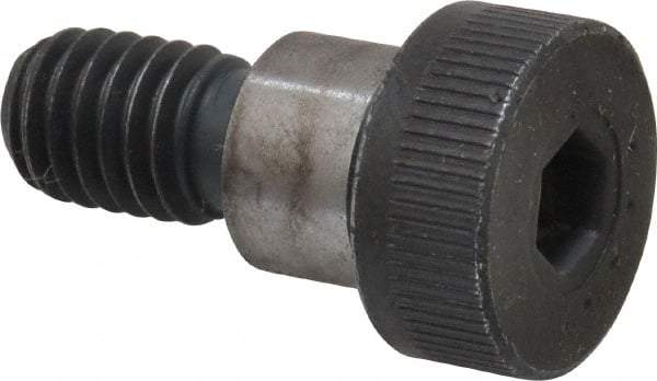 Made in USA - 1/2" Shoulder Diam x 3/8" Shoulder Length, 3/8-16 UNC, Hex Socket Shoulder Screw - 8 Alloy Steel, 0.729 to 3/4" Head Diam - USA Tool & Supply