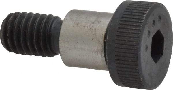 Made in USA - 1/2" Shoulder Diam x 1/2" Shoulder Length, 3/8-16 UNC, Hex Socket Shoulder Screw - 8 Alloy Steel, 0.729 to 3/4" Head Diam - USA Tool & Supply