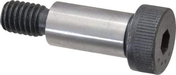 Made in USA - 1/2" Shoulder Diam x 1" Shoulder Length, 3/8-16 UNC, Hex Socket Shoulder Screw - 8 Alloy Steel, 0.729 to 3/4" Head Diam - USA Tool & Supply