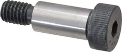 Made in USA - 1/2" Shoulder Diam x 1" Shoulder Length, 3/8-16 UNC, Hex Socket Shoulder Screw - 8 Alloy Steel, 0.729 to 3/4" Head Diam - USA Tool & Supply