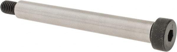 Made in USA - 1/2" Shoulder Diam x 4" Shoulder Length, 3/8-16 UNC, Hex Socket Shoulder Screw - 8 Alloy Steel, 0.729 to 3/4" Head Diam - USA Tool & Supply