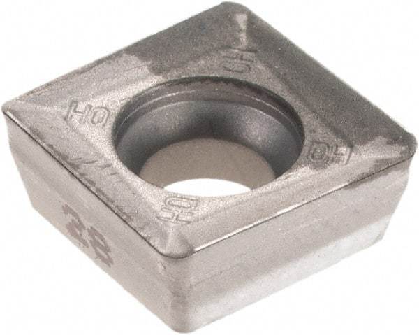 Iscar - SPMT100408 HQM Grade IC28 Carbide Milling Insert - Uncoated, 0.1665" Thick, 0.4016" Inscribed Circle, 0.8mm Corner Radius - USA Tool & Supply