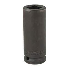 Proto - 3/4" Drive 13/16" Deep Impact Socket - 4 Points, 4" OAL - USA Tool & Supply