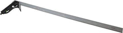 SPI - 2 Piece, 24" Combination Square Set - 1/100, 1/32, 1/50 & 1/64" (16R) Graduation, Hardened Steel Blade, Cast Iron Square Head - USA Tool & Supply