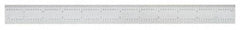 SPI - 12 Inch Long Blade, English and Metric Graduation Combination Square Blade - Baked Enamel Coated, 1/64 and 1/32 Inch Graduation, 0.5 and 1mm Graduation - USA Tool & Supply