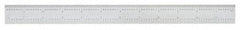 SPI - 24 Inch Long Blade, 16R Graduation Combination Square Blade - Baked Enamel Coated, 1/100, 1/64, 1/50 and 1/32 Inch Graduation - USA Tool & Supply