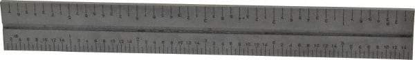 SPI - 6 Inch Long Blade, 4R Graduation Combination Square Blade - Baked Enamel Coated, 1/64, 1/32 1/16 and 1/8 Inch Graduation - USA Tool & Supply