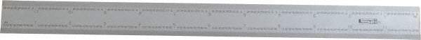 SPI - 12 Inch Long Blade, 16R Graduation Combination Square Blade - Baked Enamel Coated, 1/100, 1/64, 1/50 and 1/32 Inch Graduation - USA Tool & Supply