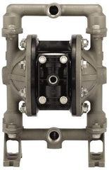 ARO/Ingersoll-Rand - 3/4" NPT, Metallic, Air Operated Diaphragm Pump - PTFE Diaphragm, Aluminum Housing - USA Tool & Supply