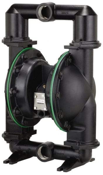 ARO/Ingersoll-Rand - 2" NPT, Metallic, Air Operated Diaphragm Pump - PTFE Diaphragm, Aluminum Housing - USA Tool & Supply