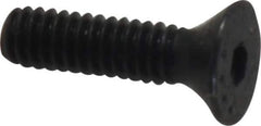 Made in USA - #5-40 UNC Hex Socket Drive, 82° Flat Screw - Alloy Steel, Black Oxide Finish, Fully Threaded, 1/2" OAL - USA Tool & Supply