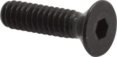 Made in USA - #10-24 UNC Hex Socket Drive, 82° Flat Screw - Alloy Steel, Black Oxide Finish, Fully Threaded, 3/4" OAL - USA Tool & Supply