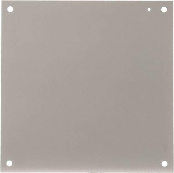 Cooper B-Line - 17" OAW x 17" OAH Powder Coat Finish Electrical Enclosure Nonperforated Panel - 20" x 20" Box, 12 Gauge Steel, Use with 202010-12/20206-12/20208-12 - USA Tool & Supply