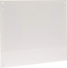 Cooper B-Line - 18-1/2" OAW x 21" OAH Powder Coat Finish Electrical Enclosure Nonperforated Panel - 24" x 20" Box, 14 Gauge Steel, Use with 24206-1/24208-1 - USA Tool & Supply