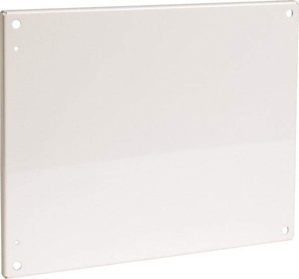 Cooper B-Line - 16-7/8" OAW x 20-7/8" OAH Powder Coat Finish Electrical Enclosure Flanged Panel - 24" x 20" Box, 12 Gauge Steel, Use with 20246-12/20248-12/242010-12/242012-12/242016-12/24206-12/24208-12 - USA Tool & Supply