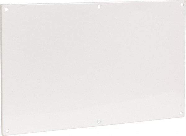 Cooper B-Line - 20-7/8" OAW x 32-7/8" OAH Powder Coat Finish Electrical Enclosure Flanged Panel - 36" x 24" Box, 12 Gauge Steel, Use with 362410-12/362412-12/36246-12/36248-12 - USA Tool & Supply