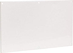 Cooper B-Line - 20-7/8" OAW x 32-7/8" OAH Powder Coat Finish Electrical Enclosure Flanged Panel - 36" x 24" Box, 12 Gauge Steel, Use with 362410-12/362412-12/36246-12/36248-12 - USA Tool & Supply