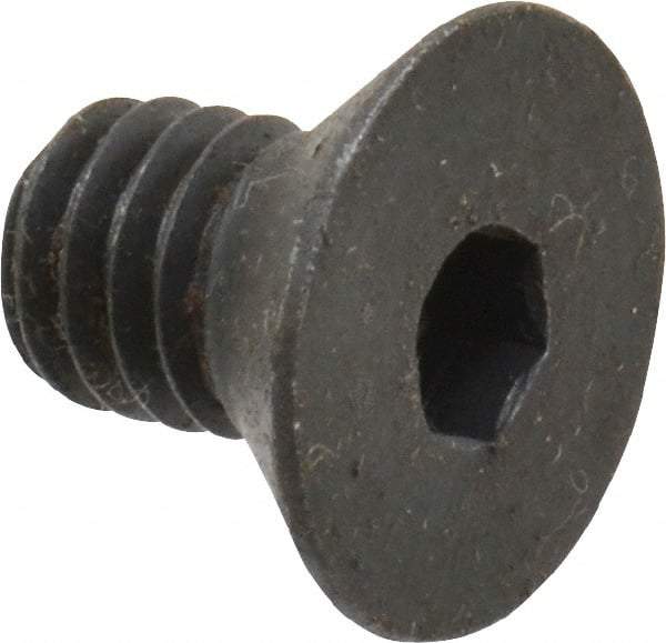Made in USA - 5/16-18 UNC Hex Socket Drive, 82° Flat Screw - Alloy Steel, Black Oxide Finish, Fully Threaded, 1/2" OAL - USA Tool & Supply