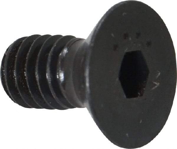 Made in USA - 5/16-18 UNC Hex Socket Drive, 82° Flat Screw - Alloy Steel, Black Oxide Finish, Fully Threaded, 5/8" OAL - USA Tool & Supply