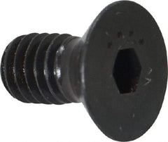 Made in USA - 5/16-18 UNC Hex Socket Drive, 82° Flat Screw - Alloy Steel, Black Oxide Finish, Fully Threaded, 5/8" OAL - USA Tool & Supply