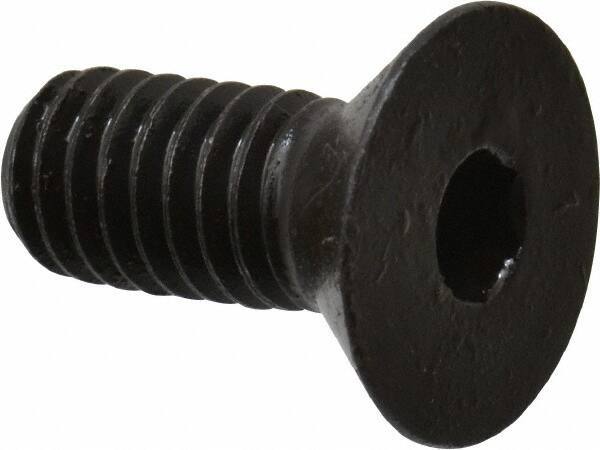 Made in USA - 5/16-18 UNC Hex Socket Drive, 82° Flat Screw - Alloy Steel, Black Oxide Finish, Fully Threaded, 3/4" OAL - USA Tool & Supply