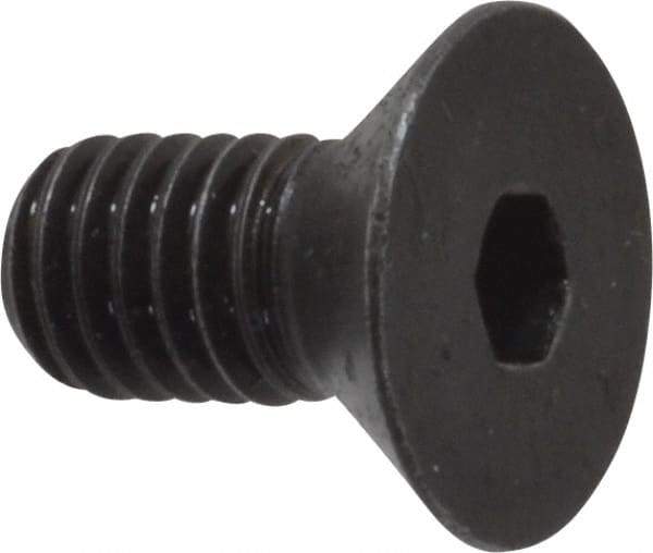 Made in USA - 3/8-16 UNC Hex Socket Drive, 82° Flat Screw - Alloy Steel, Black Oxide Finish, Fully Threaded, 3/4" OAL - USA Tool & Supply
