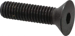 Made in USA - 3/8-16 UNC Hex Socket Drive, 82° Flat Screw - Alloy Steel, Black Oxide Finish, Fully Threaded, 1-1/2" OAL - USA Tool & Supply