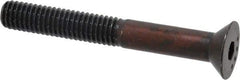Made in USA - 3/8-16 UNC Hex Socket Drive, 82° Flat Screw - Alloy Steel, Black Oxide Finish, Partially Threaded, 3" OAL - USA Tool & Supply